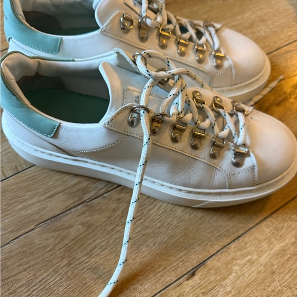 The Kooples White and Light Blue Sneakers - Picture 2 of 7